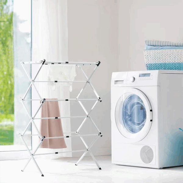 Rainbow Drywell Metal Compact Telescopic And Collapsible, Truly Portable, Foldable & Extendable Cloth Drying