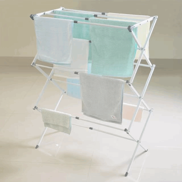 Rainbow Drywell Metal Compact Telescopic And Collapsible, Truly Portable, Foldable & Extendable Cloth Drying