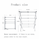 Rainbow Drywell Metal Compact Telescopic And Collapsible, Truly Portable, Foldable & Extendable Cloth Drying