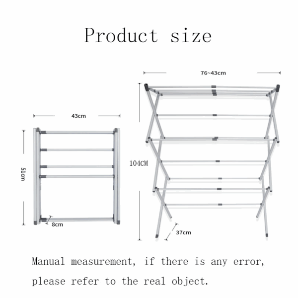 Rainbow Drywell Metal Compact Telescopic And Collapsible, Truly Portable, Foldable & Extendable Cloth Drying
