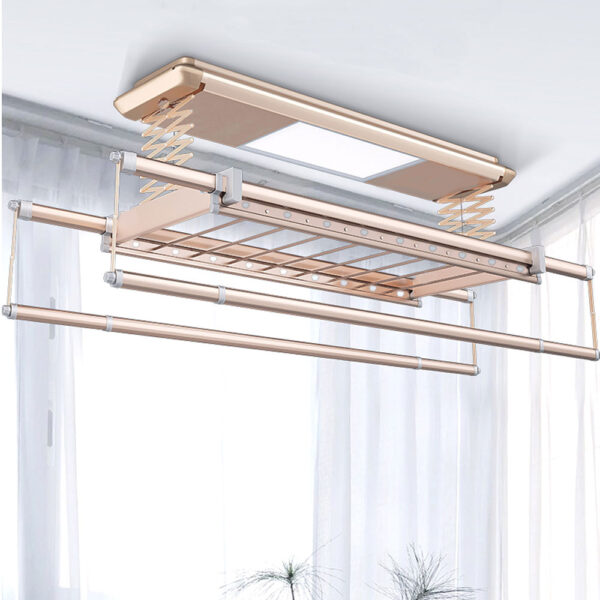 IntelliNova Dry - LED Intelligent Electric Cloth dryer with Voice and Remote Control Operation (Gold)