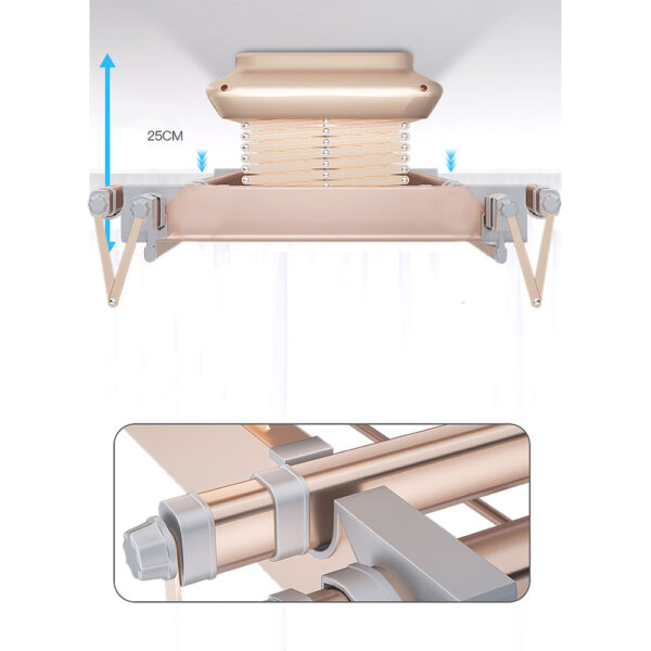 IntelliNova Dry - LED Intelligent Electric Cloth dryer with Voice and Remote Control Operation (Gold)