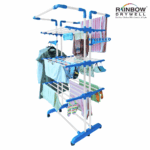 Rainbow Drywell Heavy Duty 2 Pole Jumbo Stainless Steel Foldable Cloth Drying Stand, Rust-Free Clothes Dryer/Cloth Stand/Clothes Hanger