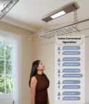 IntelliNova Dry - LED MINI Intelligent Electric Cloth dryer with Voice and Remote Control Operation (Gold)