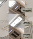 IntelliNova Dry - Multi-function Intelligent Electric Cloth dryer with LED, UV, FAN, Voice and Remote Control Operation (Gold)