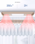 IntelliNova Dry - Superior Functions Intelligent Electric Cloth dryer with LED, UV, FAN, Heater, Voice and Remote Control Operation (Gold)