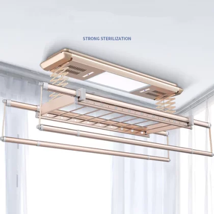 IntelliNova Dry - Superior Functions Intelligent Electric Cloth dryer with LED, UV, FAN, Heater, Voice and Remote Control Operation (Gold)