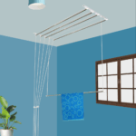 Rainbow Drywell Luxury Dry Heavy Duty Stainless Steel Individual dropdown Ceiling Cloth Dryer/Cloth Hanger/Cloth Drying Stand for Balcony/Clothes Stand for Drying