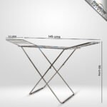 Rainbow Drywell Butterfly Stainless Steel Foldable Cloth Drying Stand/Double Rack Cloth Stand for Drying Clothes/Cloth Stand/Clothes Dryer/Clothes Hanger