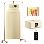 Thermodry - Smart Portable Clothes Dryer for multiple garments, Rapid Heating, Foldable Electric Heater with Timer, Fabric-Safe, Energy-Efficient Quiet Operation, Travel-Friendly Design (600 W)