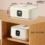 Thermodry - Smart Portable Clothes Dryer for multiple garments, Rapid Heating, Foldable Electric Heater with Timer, Fabric-Safe, Energy-Efficient Quiet Operation, Travel-Friendly Design (600 W)