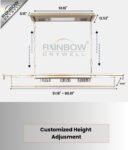 IntelliNova Dry - Long Line Superior Function Intelligent Electric Cloth dryer with LED, UV, FAN, Heater, Voice and Remote Control Operation (Gold)