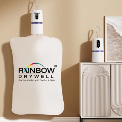 Mini Thermodry - Smart Portable Clothes Dryer, Rapid Heating, Foldable Electric Heater with Timer, Fabric-Safe, Energy-Efficient Quiet Operation, Travel-Friendly Design