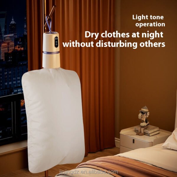 Mini Thermodry - Smart Portable Clothes Dryer, Rapid Heating, Foldable Electric Heater with Timer, Fabric-Safe, Energy-Efficient Quiet Operation, Travel-Friendly Design